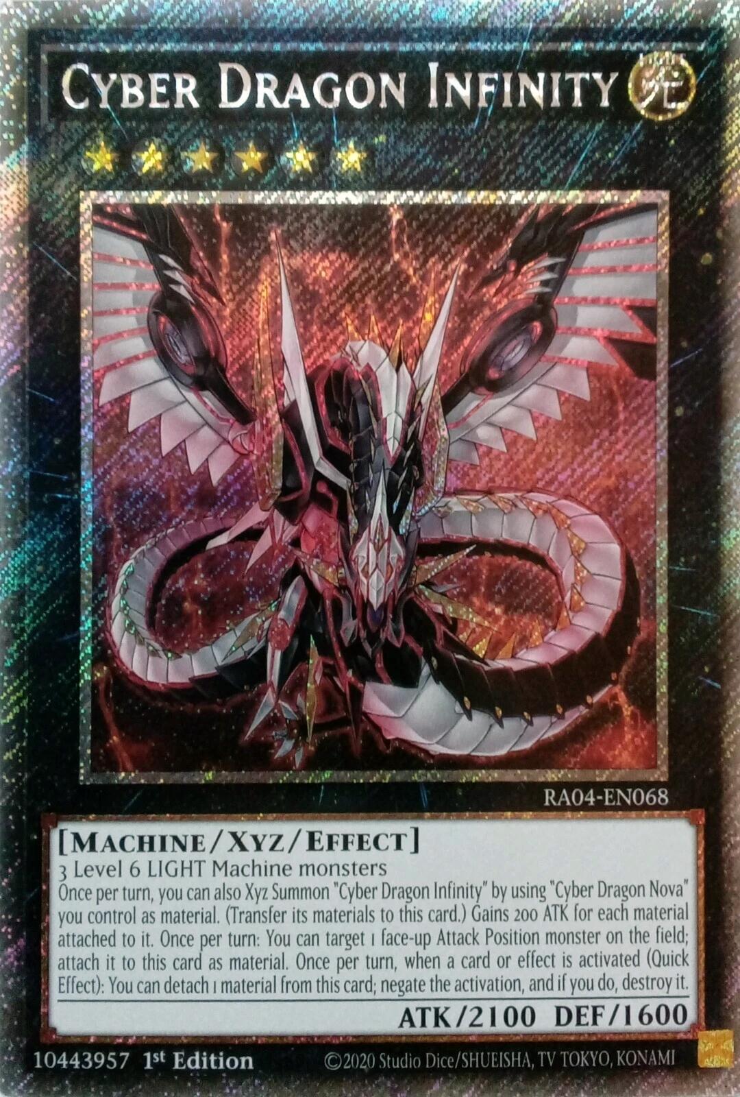 Cyber Dragon Infinity [RA04-EN068] Platinum Secret Rare | Galaxy Games LLC