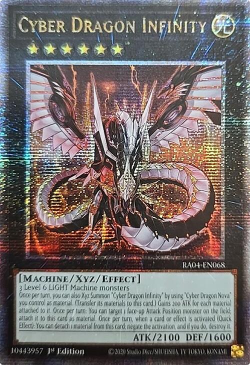 Cyber Dragon Infinity [RA04-EN068] Quarter Century Secret Rare | Galaxy Games LLC