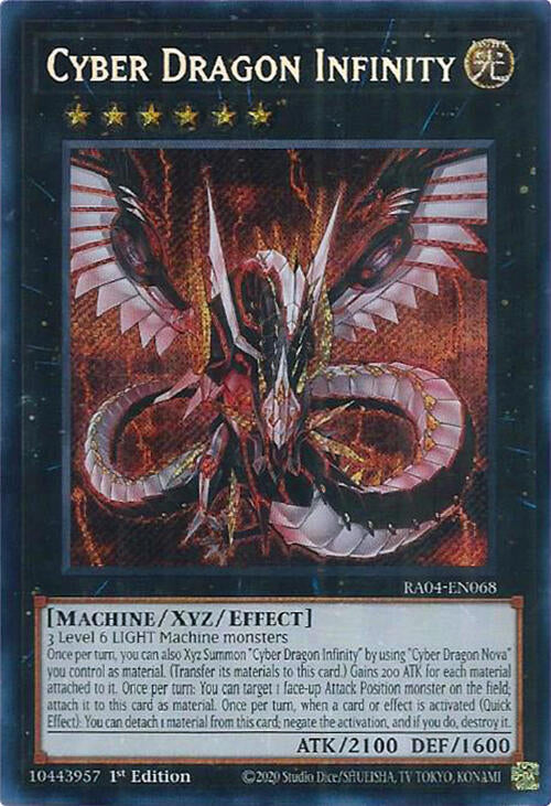Cyber Dragon Infinity [RA04-EN068] Secret Rare | Galaxy Games LLC