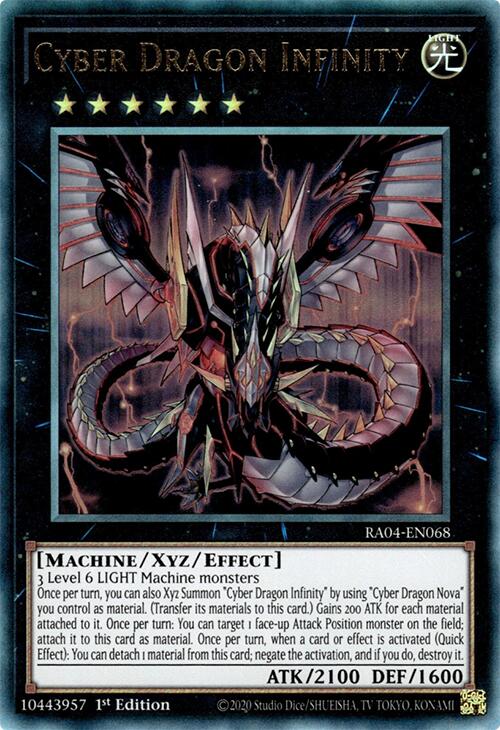 Cyber Dragon Infinity [RA04-EN068] Prismatic Ultimate Rare | Galaxy Games LLC