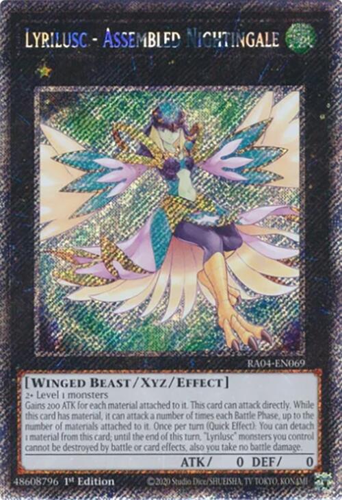Lyrilusc - Assembled Nightingale [RA04-EN069] Platinum Secret Rare | Galaxy Games LLC