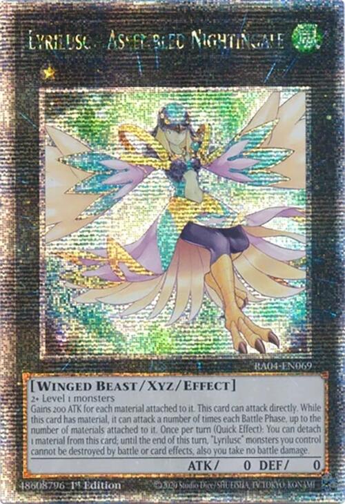 Lyrilusc - Assembled Nightingale [RA04-EN069] Quarter Century Secret Rare | Galaxy Games LLC