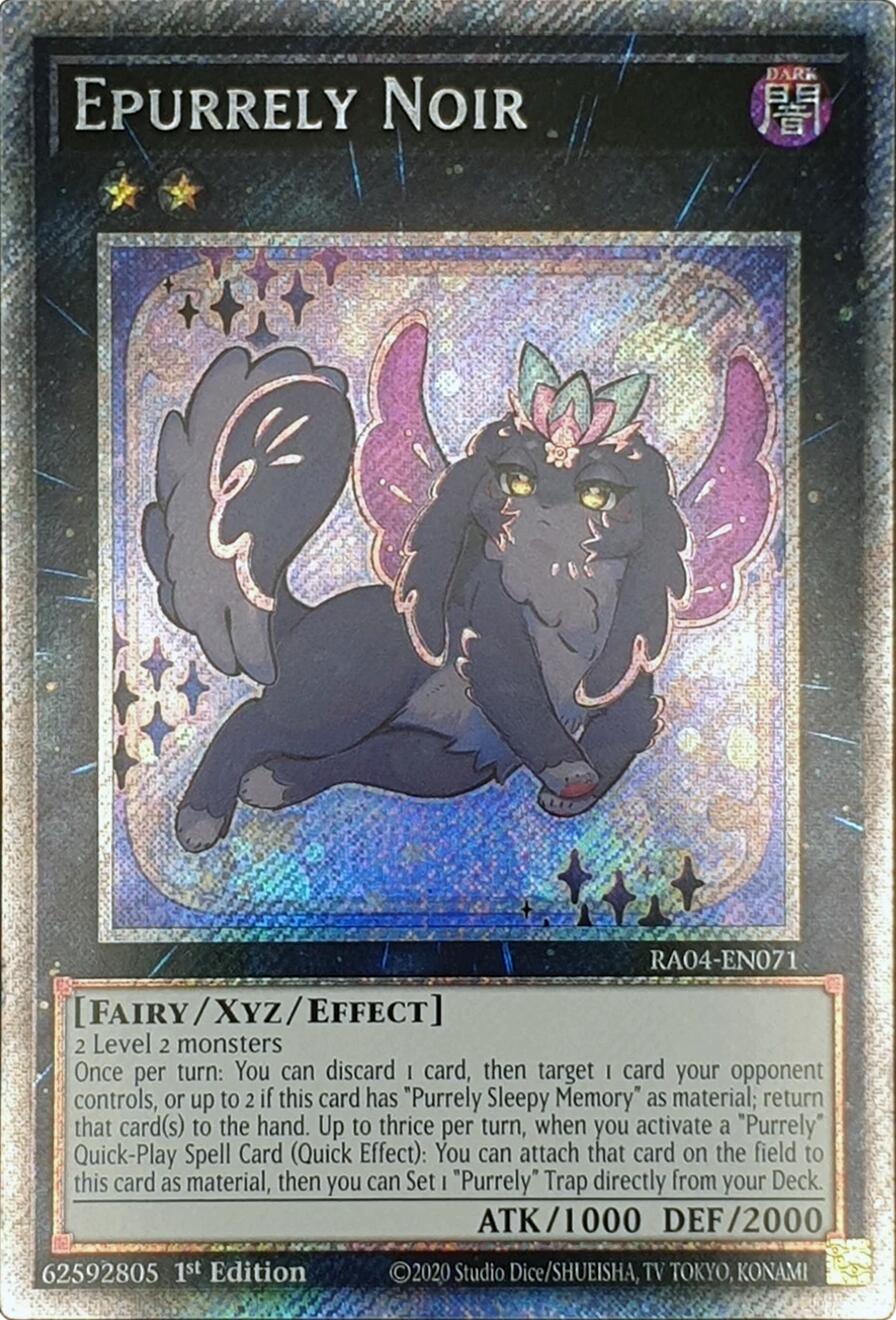 Epurrely Noir [RA04-EN071] Platinum Secret Rare | Galaxy Games LLC
