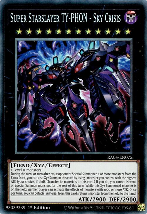 Super Starslayer TY-PHON - Sky Crisis [RA04-EN072] Prismatic Collector's Rare | Galaxy Games LLC