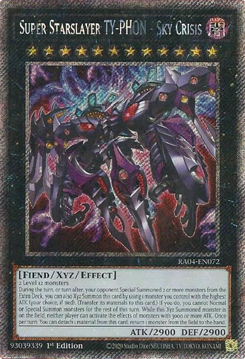 Super Starslayer TY-PHON - Sky Crisis [RA04-EN072] Platinum Secret Rare | Galaxy Games LLC