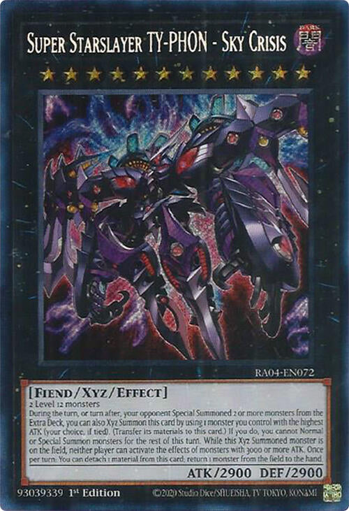 Super Starslayer TY-PHON - Sky Crisis [RA04-EN072] Secret Rare | Galaxy Games LLC