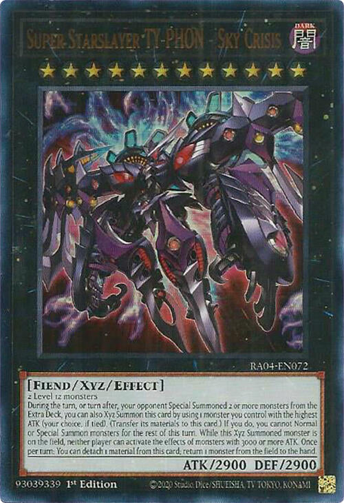 Super Starslayer TY-PHON - Sky Crisis [RA04-EN072] Ultra Rare | Galaxy Games LLC