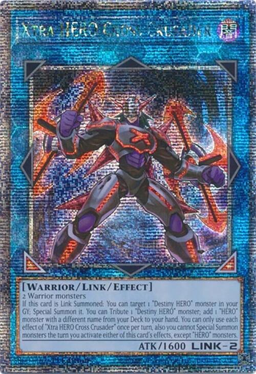 Xtra HERO Cross Crusader [RA04-EN076] Quarter Century Secret Rare | Galaxy Games LLC