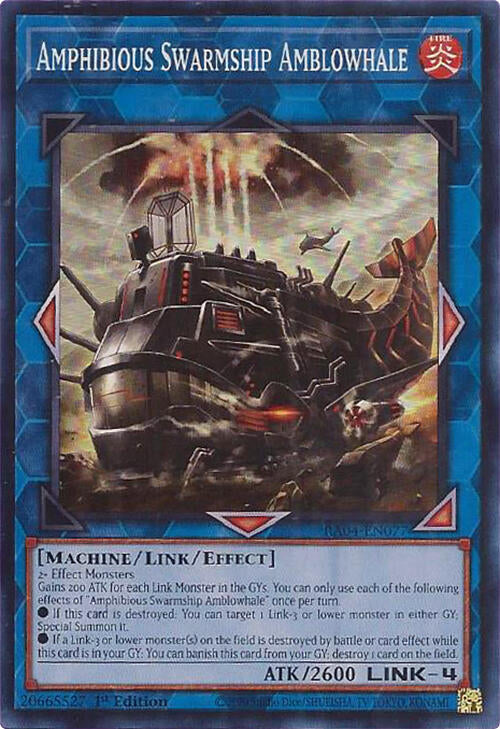 Amphibious Swarmship Amblowhale [RA04-EN077] Super Rare | Galaxy Games LLC