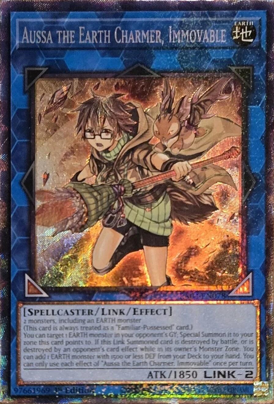 Aussa the Earth Charmer, Immovable [RA04-EN078] Prismatic Collector's Rare | Galaxy Games LLC