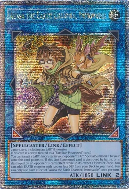 Aussa the Earth Charmer, Immovable [RA04-EN078] Quarter Century Secret Rare | Galaxy Games LLC