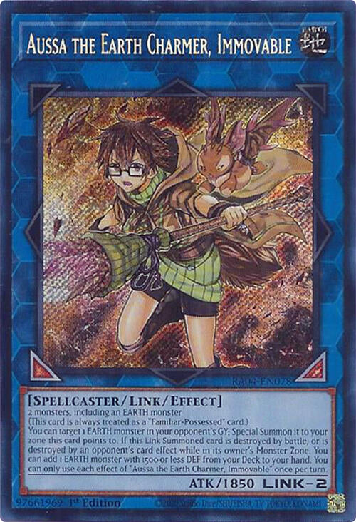 Aussa the Earth Charmer, Immovable [RA04-EN078] Secret Rare | Galaxy Games LLC
