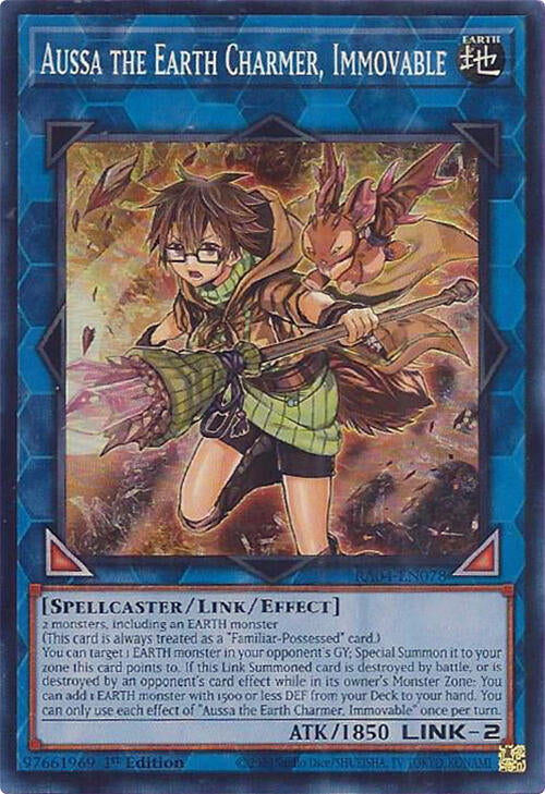 Aussa the Earth Charmer, Immovable [RA04-EN078] Super Rare | Galaxy Games LLC