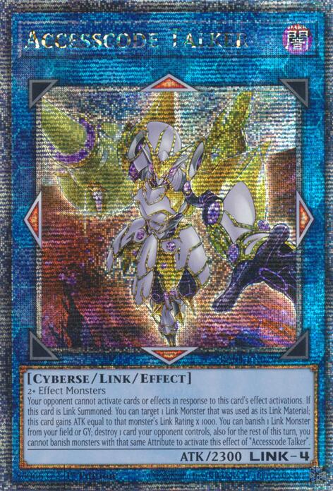 Accesscode Talker (New Art) [RA04-EN079] Quarter Century Secret Rare | Galaxy Games LLC