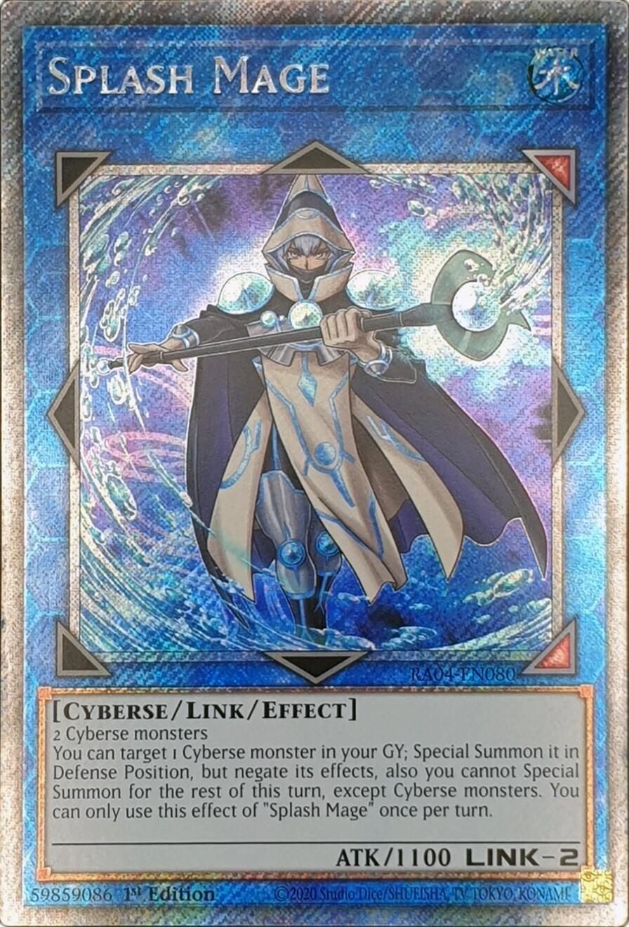 Splash Mage [RA04-EN080] Platinum Secret Rare | Galaxy Games LLC