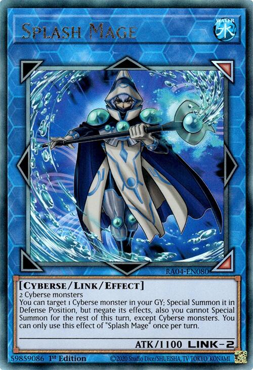 Splash Mage [RA04-EN080] Prismatic Ultimate Rare | Galaxy Games LLC