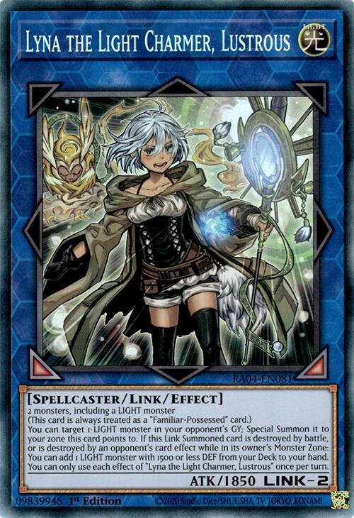 Lyna the Light Charmer, Lustrous [RA04-EN081] Prismatic Collector's Rare | Galaxy Games LLC