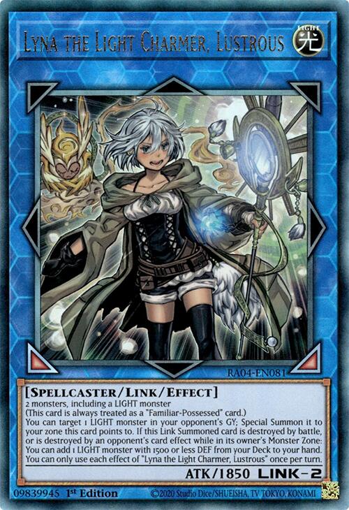 Lyna the Light Charmer, Lustrous [RA04-EN081] Prismatic Ultimate Rare | Galaxy Games LLC