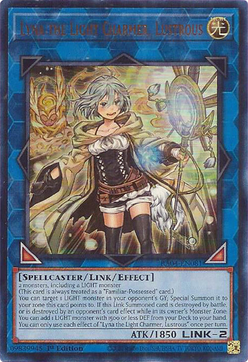 Lyna the Light Charmer, Lustrous [RA04-EN081] Ultra Rare | Galaxy Games LLC
