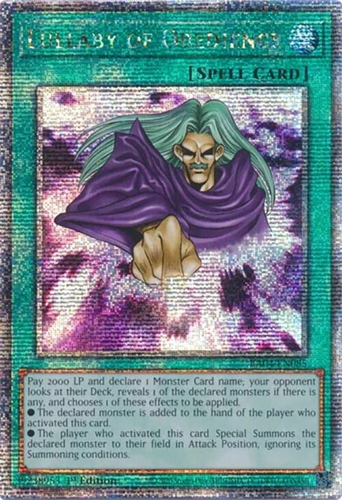 Lullaby of Obedience [RA04-EN085] Quarter Century Secret Rare | Galaxy Games LLC