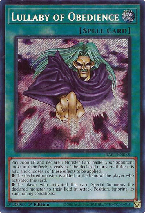 Lullaby of Obedience [RA04-EN085] Secret Rare | Galaxy Games LLC