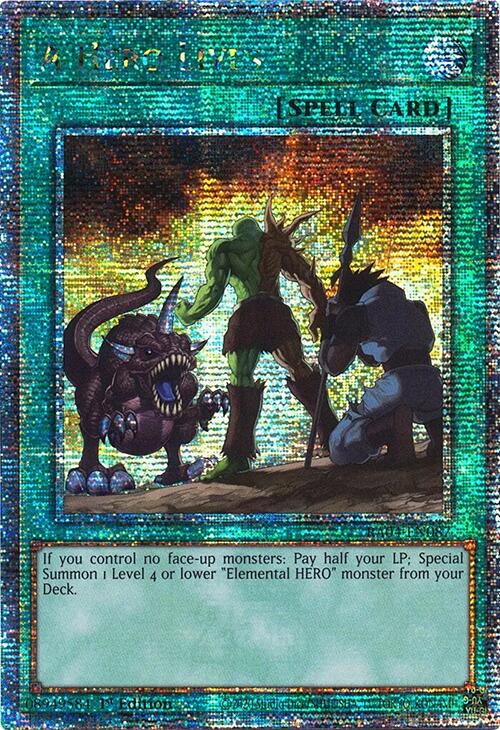 A Hero Lives [RA04-EN087] Quarter Century Secret Rare | Galaxy Games LLC