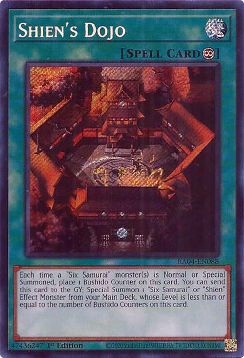 Shien's Dojo [RA04-EN088] Secret Rare | Galaxy Games LLC