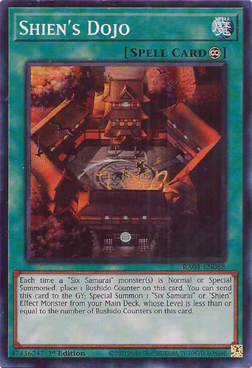 Shien's Dojo [RA04-EN088] Super Rare | Galaxy Games LLC