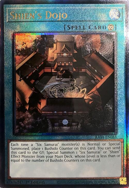 Shien's Dojo [RA04-EN088] Prismatic Ultimate Rare | Galaxy Games LLC