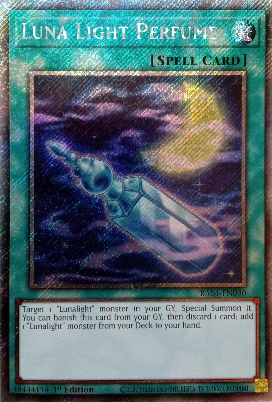 Luna Light Perfume [RA04-EN090] Platinum Secret Rare | Galaxy Games LLC