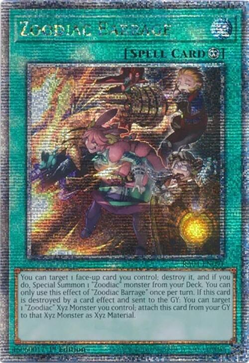 Zoodiac Barrage [RA04-EN091] Quarter Century Secret Rare | Galaxy Games LLC