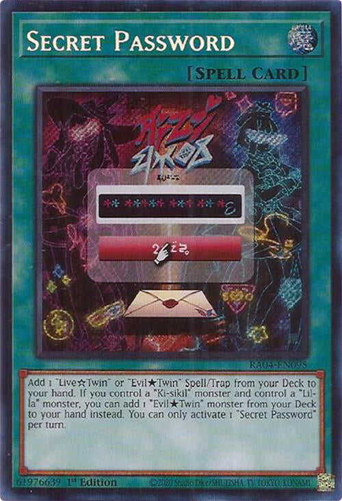 Secret Password [RA04-EN095] Secret Rare | Galaxy Games LLC