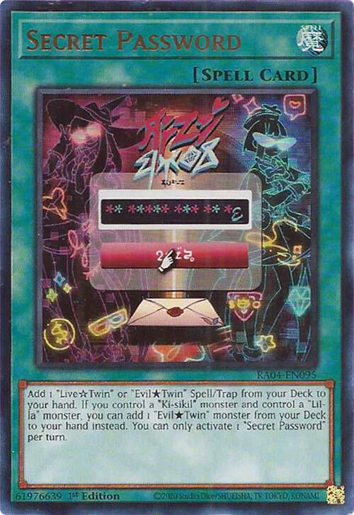Secret Password [RA04-EN095] Ultra Rare | Galaxy Games LLC