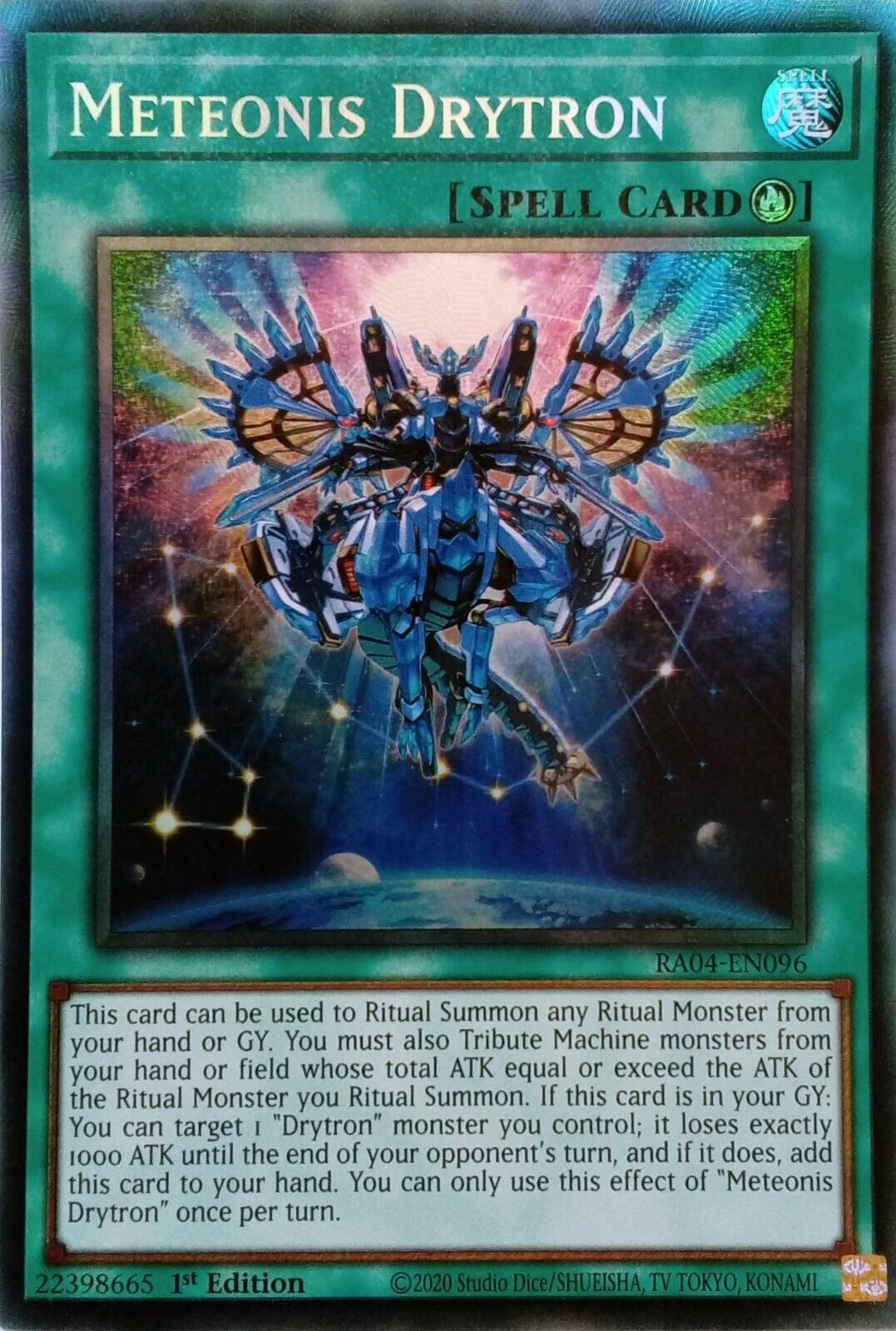 Meteonis Drytron [RA04-EN096] Prismatic Collector's Rare | Galaxy Games LLC