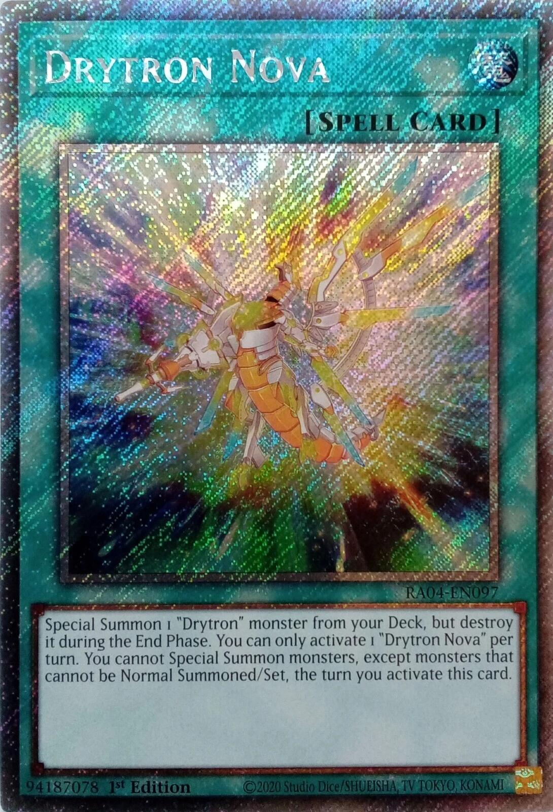 Drytron Nova [RA04-EN097] Platinum Secret Rare | Galaxy Games LLC
