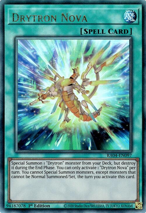 Drytron Nova [RA04-EN097] Prismatic Ultimate Rare | Galaxy Games LLC