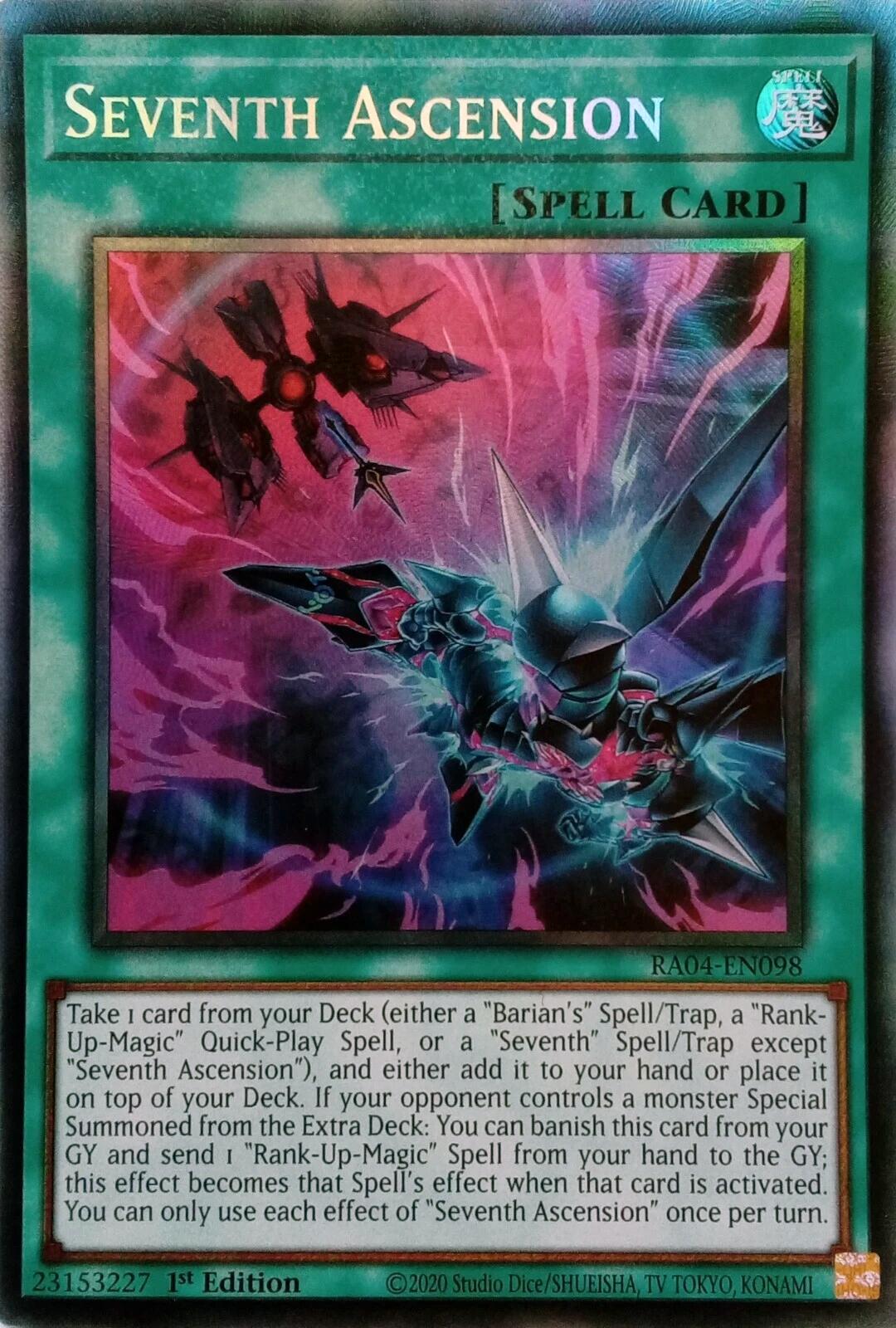 Seventh Ascension [RA04-EN098] Prismatic Collector's Rare | Galaxy Games LLC