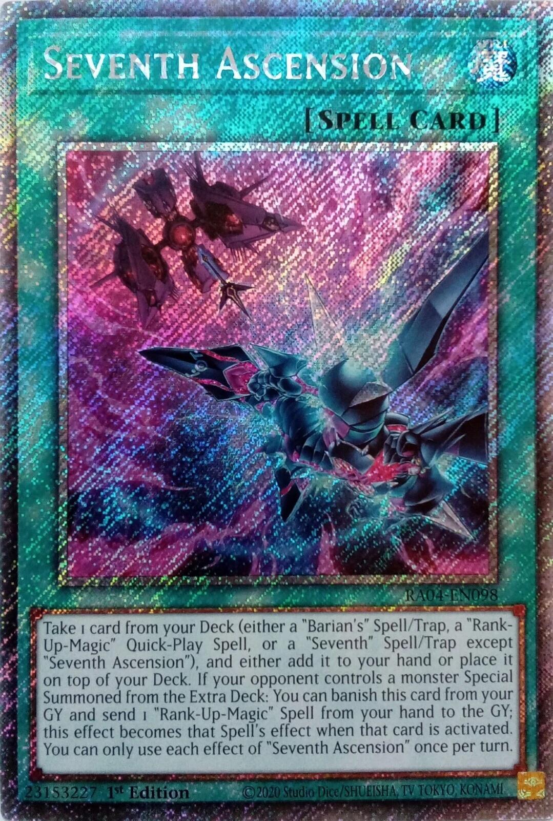 Seventh Ascension [RA04-EN098] Platinum Secret Rare | Galaxy Games LLC