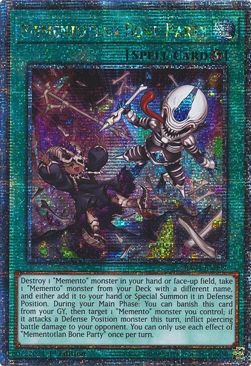 Mementotlan Bone Party [RA04-EN099] Quarter Century Secret Rare | Galaxy Games LLC