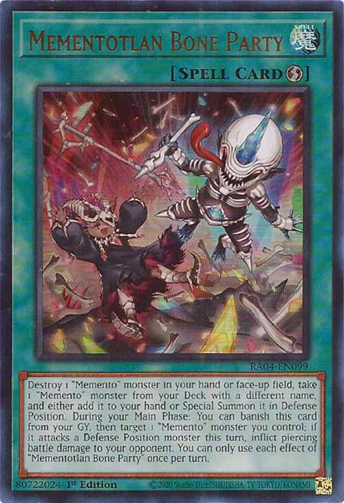 Mementotlan Bone Party [RA04-EN099] Ultra Rare | Galaxy Games LLC