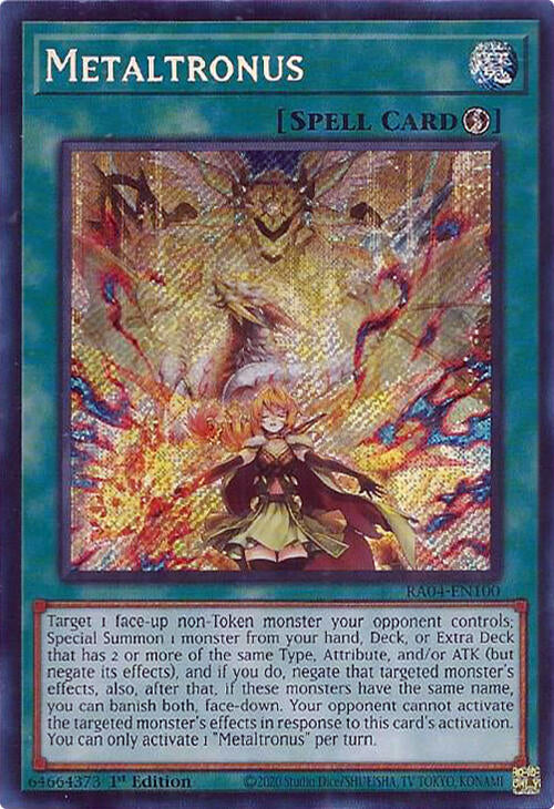 Metaltronus [RA04-EN100] Secret Rare | Galaxy Games LLC