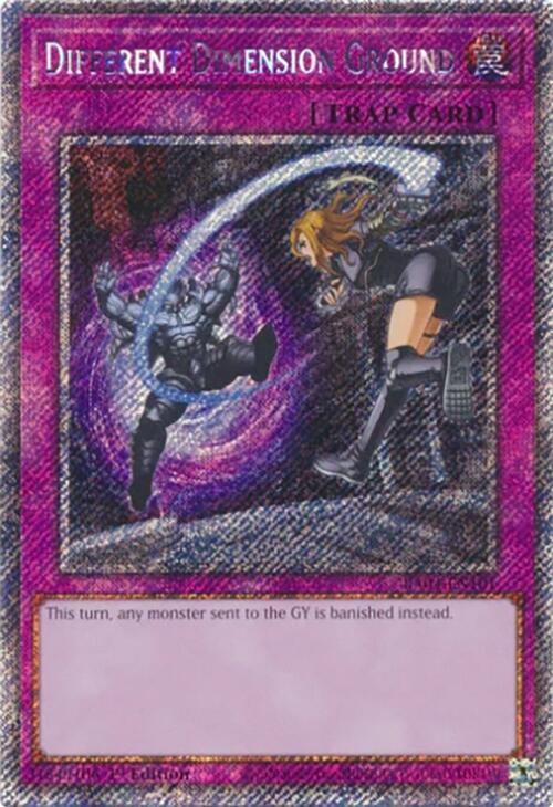 Different Dimension Ground [RA04-EN101] Platinum Secret Rare | Galaxy Games LLC