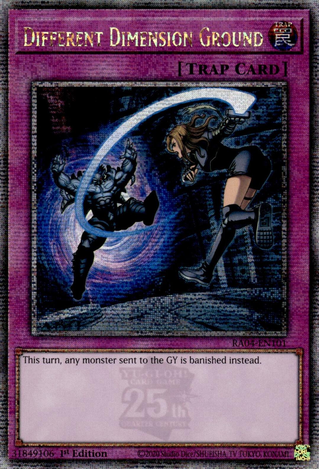 Different Dimension Ground [RA04-EN101] Quarter Century Secret Rare | Galaxy Games LLC