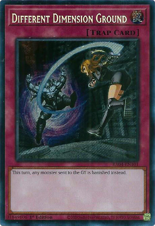 Different Dimension Ground [RA04-EN101] Secret Rare | Galaxy Games LLC