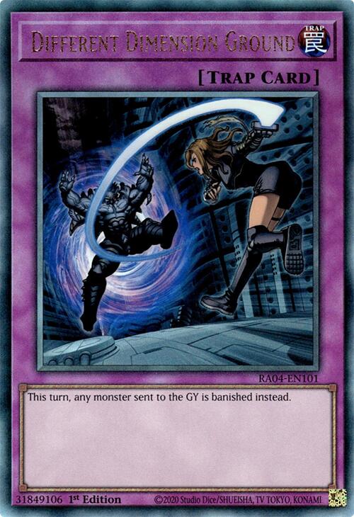Different Dimension Ground [RA04-EN101] Prismatic Ultimate Rare | Galaxy Games LLC