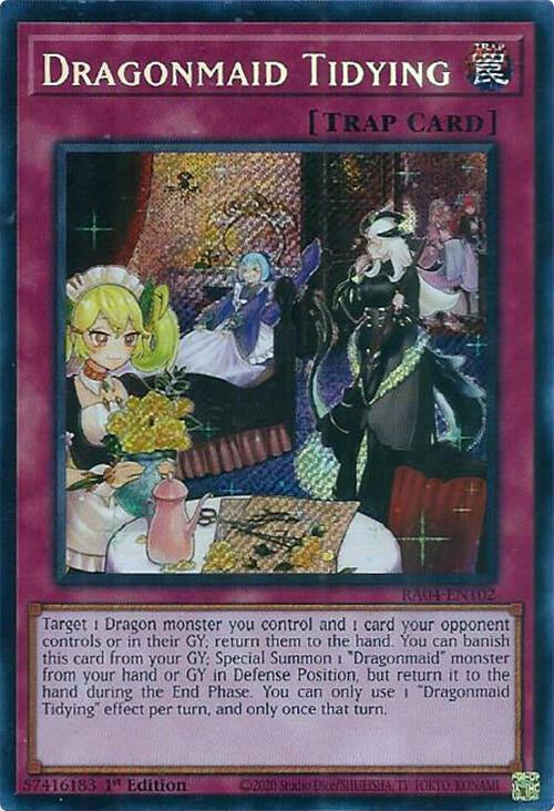 Dragonmaid Tidying [RA04-EN102] Secret Rare | Galaxy Games LLC