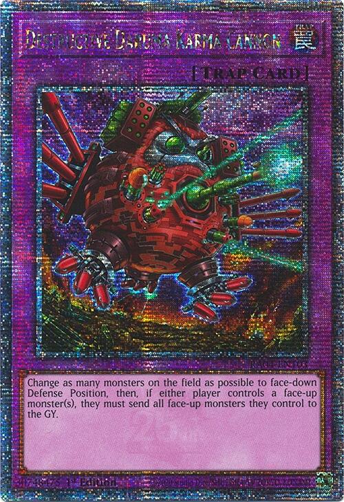 Destructive Daruma Karma Cannon [RA04-EN103] Quarter Century Secret Rare | Galaxy Games LLC