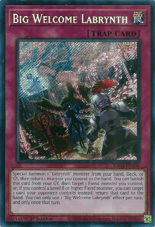 Big Welcome Labrynth [RA04-EN104] Secret Rare | Galaxy Games LLC