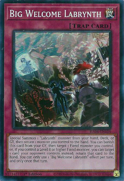 Big Welcome Labrynth [RA04-EN104] Super Rare | Galaxy Games LLC