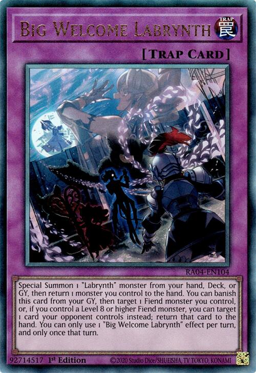 Big Welcome Labrynth [RA04-EN104] Prismatic Ultimate Rare | Galaxy Games LLC